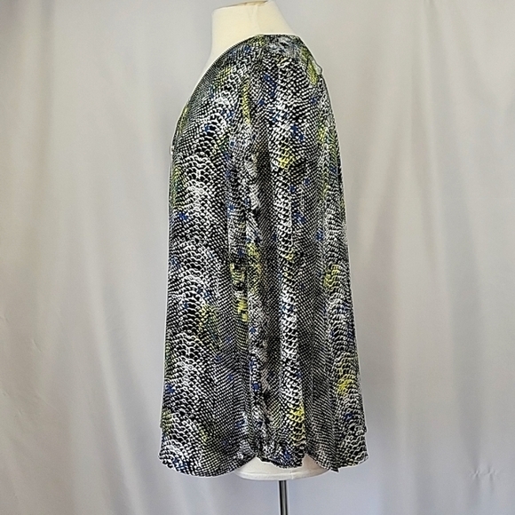 Premise Studio Lightweight Blouse Reptile Print Size XL - Picture 4 of 11